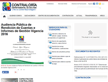 Tablet Screenshot of contraloriadebolivar.gov.co